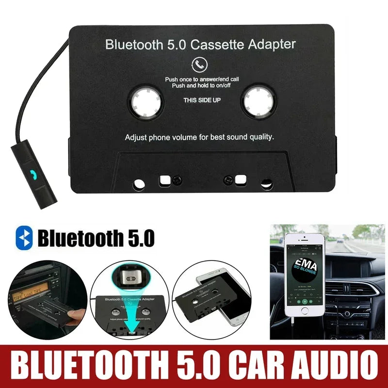 Adaptador de audio de cassette Bluetooth