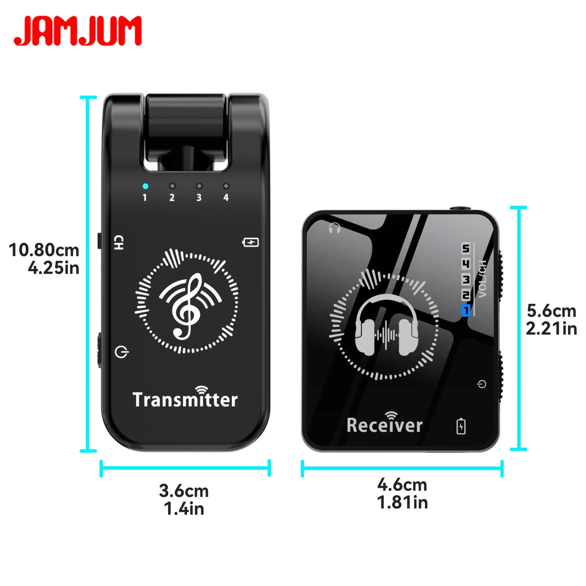 Wireless IEM System 1-to-1 Compact Transmitter & Receiver Kit