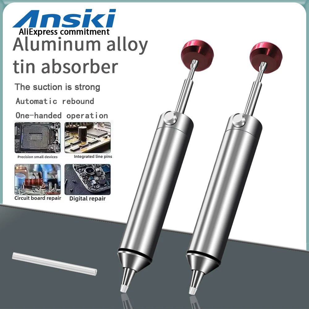 Aluminium Manual Desoldering Pump - Three Pack