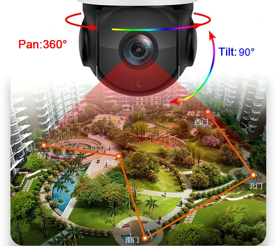 8MP 4K PTZ IP Surveillance Camera with 90X Optical Zoom