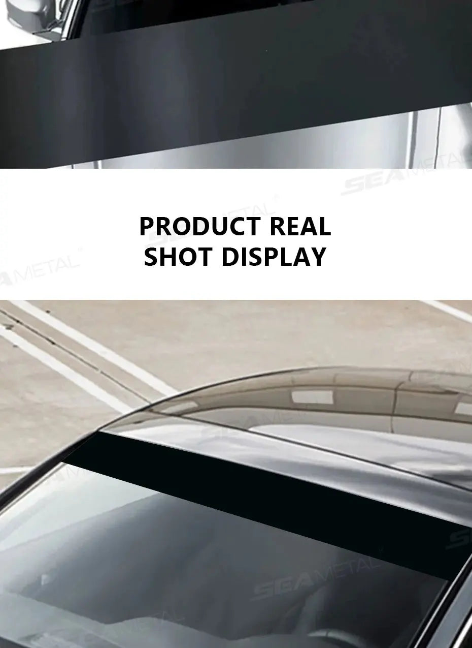 SEAMETAL Windshield Sun Protection Sticker Car Window Sun Visor Windscreen Sun Shade Cover Universal Heat Insulation Vinyl Film