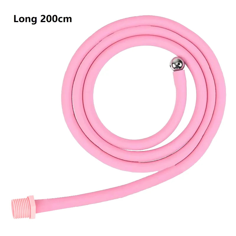 25 to 200cm Long Douche Silicone Enema Syringe Anal Shower Cleaning Head Anal Beads Butt Plug Nozzle Tip Faucet Attachment Gay