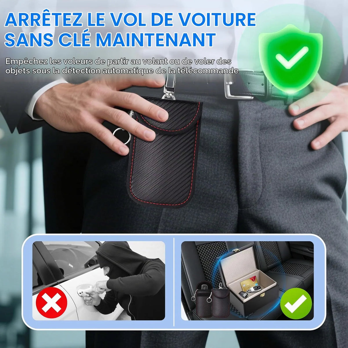 Bezklíčový systém ochrany aut.kľúčová krabička remote kľúč štít proti RFID ochranná krabička