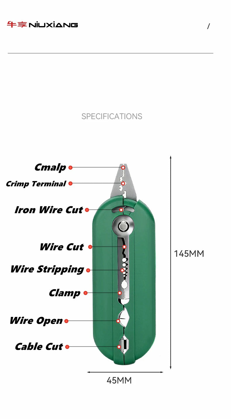 Multifunction Wire Stripping Pliers