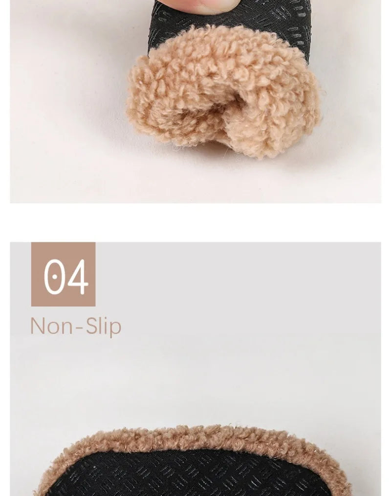 Autumn Winter Baby Slippers with Plush Anti‑Slip Comfort