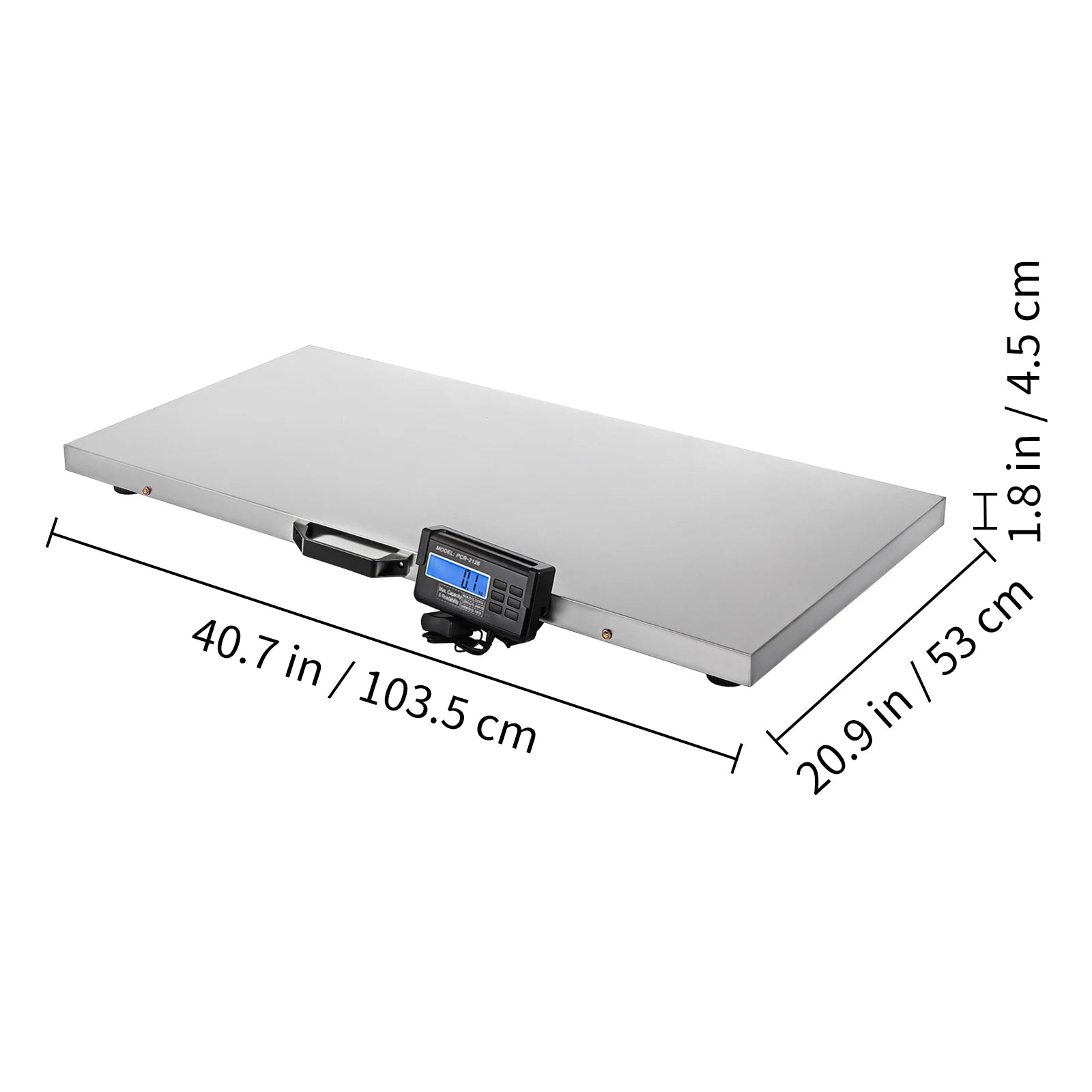 SucceBuy 880Lbs Digital Livestock Scale Large Pet Vet Scale Stainless Steel Platform Elect Ronic Postal Shipping Scale