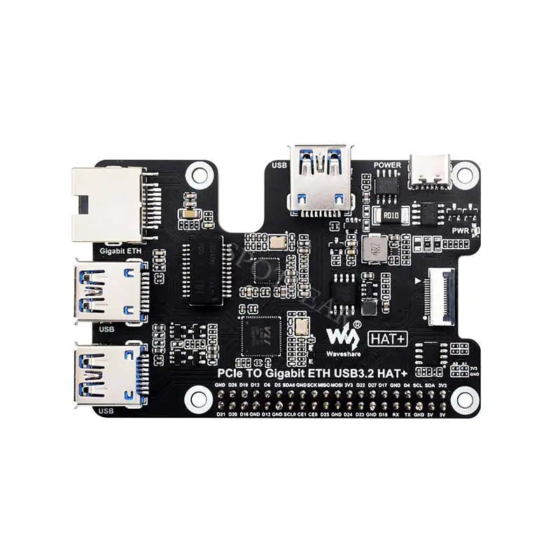 HAT de Raspberry Pi 5 con Ethernet y USB 3.2