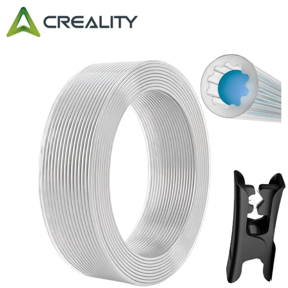 Upgraded Low-Resistance Star Shaped Materials PTFE Tube4mm OD Teflonto Ultra-Smooth Flow DIY 3D PrinterFor BambuLab AMS Creality