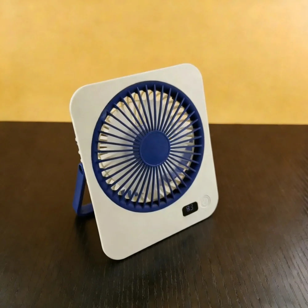 Rechargeable USB Mini Desktop Fan with 5-Speed Cooling