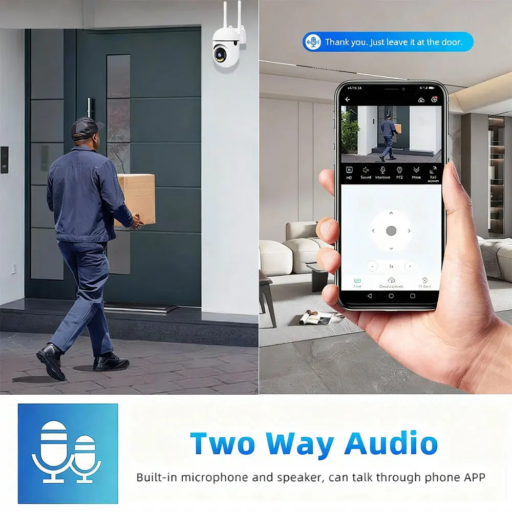 Caméra de sécurité Wi-Fi orientable avec Carecam Pro