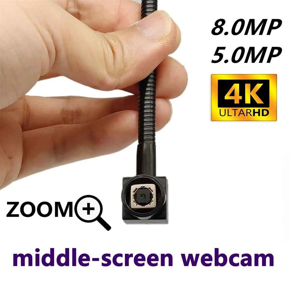 Adjustable Mini USB Camera 4K with Auto Focus and Audio