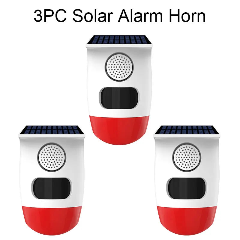Solar Motion Sensor Alarm with 120dB Siren