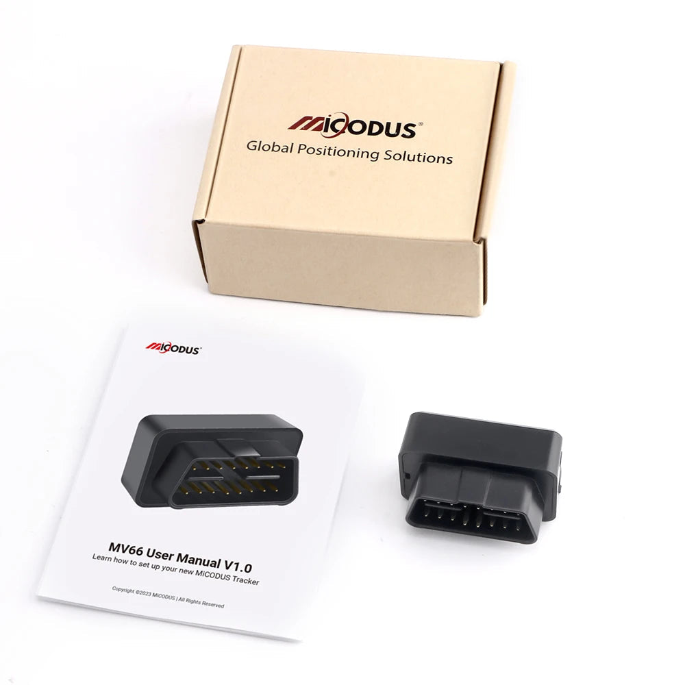 Mini OBD GPS MiCODUS MV66 Car Tracker No Monthly Fee Realtime Car Tracking Device Shake Alert Geofence Free APP