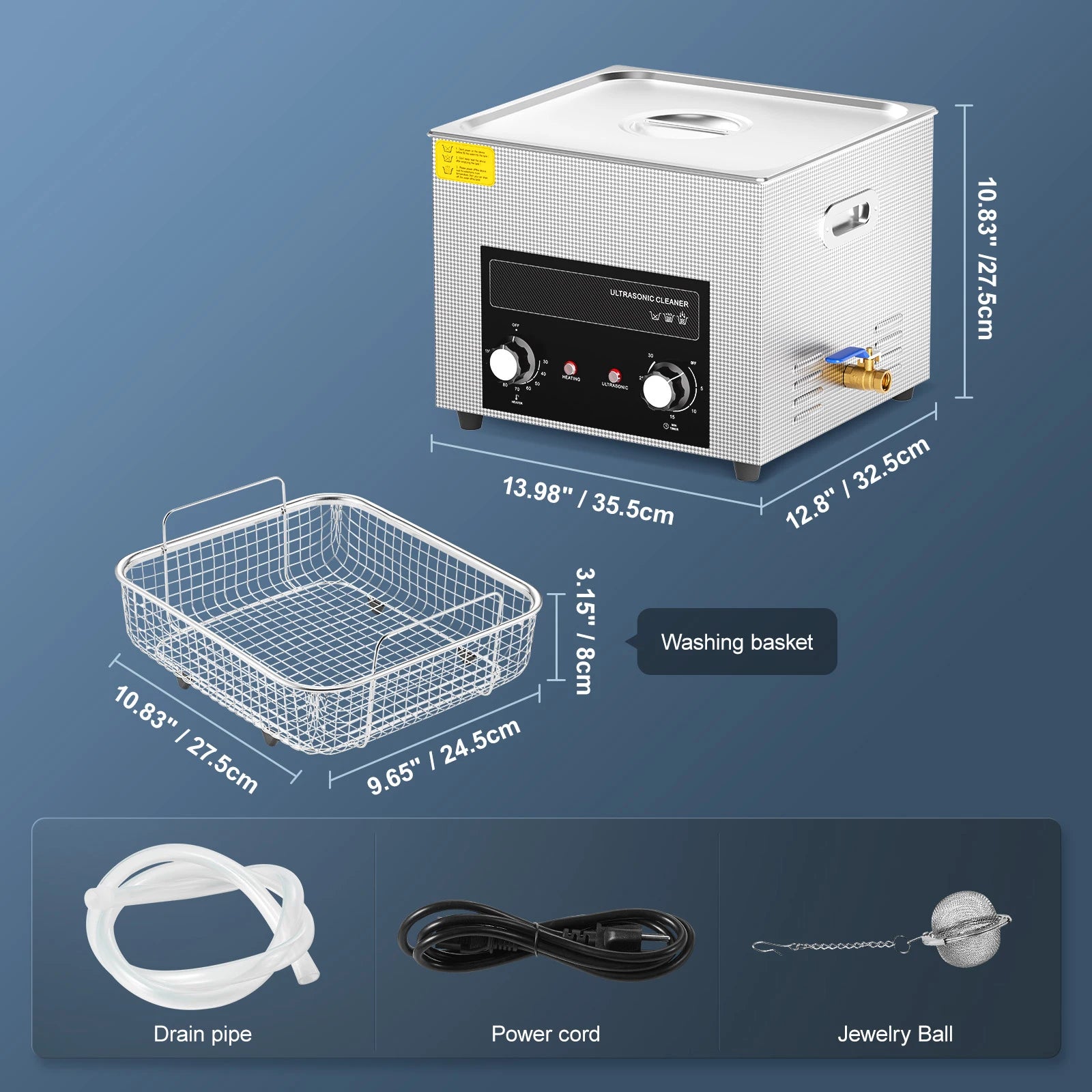 15L 30L Ultrasonic Cleaner with Heater and Timer