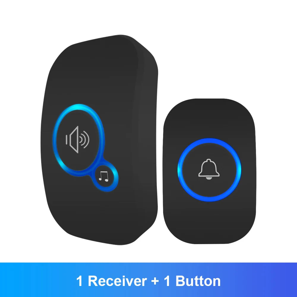 Wireless Doorbell with Adjustable Chime Receiver