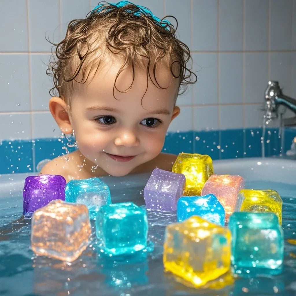 LED Light-Up Bath Toys for Babies and Kids