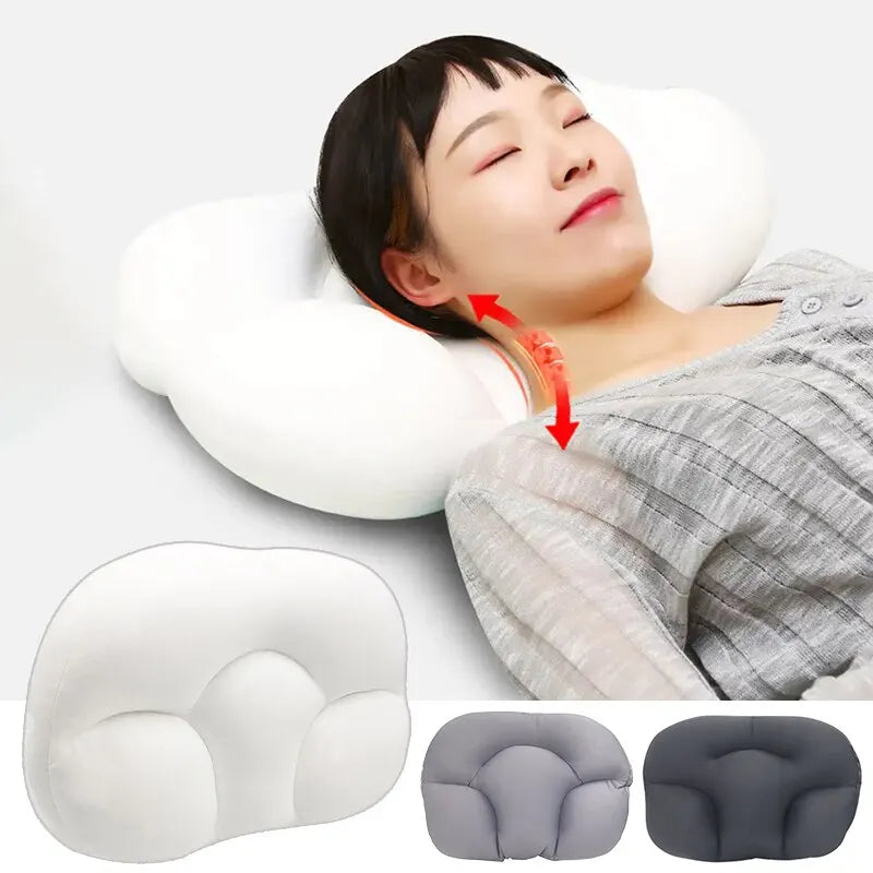 Clearance_All-round Egg Shaped Cloud Pillow Soft Bed Pillow Nursing Pillow 3D Ergonomic Sleeping Memory Foam Egg Shaped Ergonomi