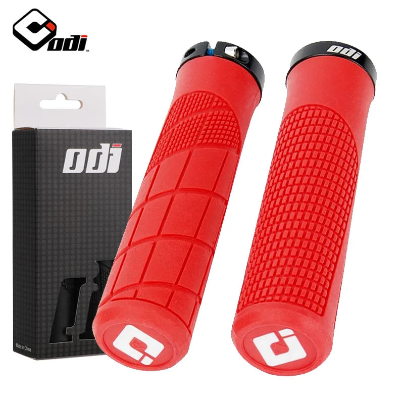 ODI Bicycle Handlebar Grip Lock On Mountain Bike Grip Soft Rubber MTB Cuffs 22.2mm Bicycle Handle Cover Non-slip Bike Handle