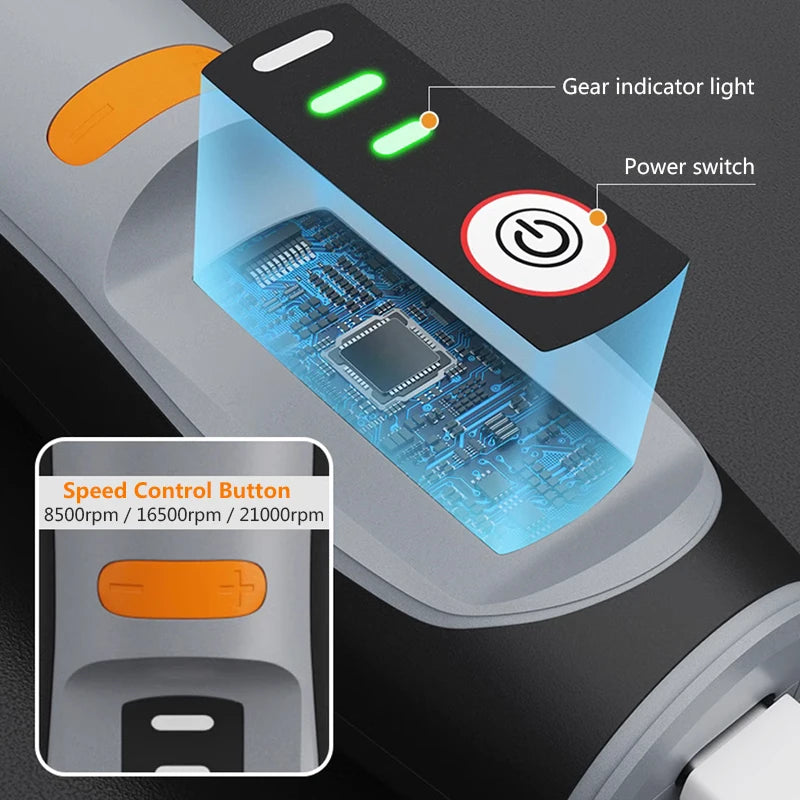 Mini-outil rotatif rechargeable par USB - options de style