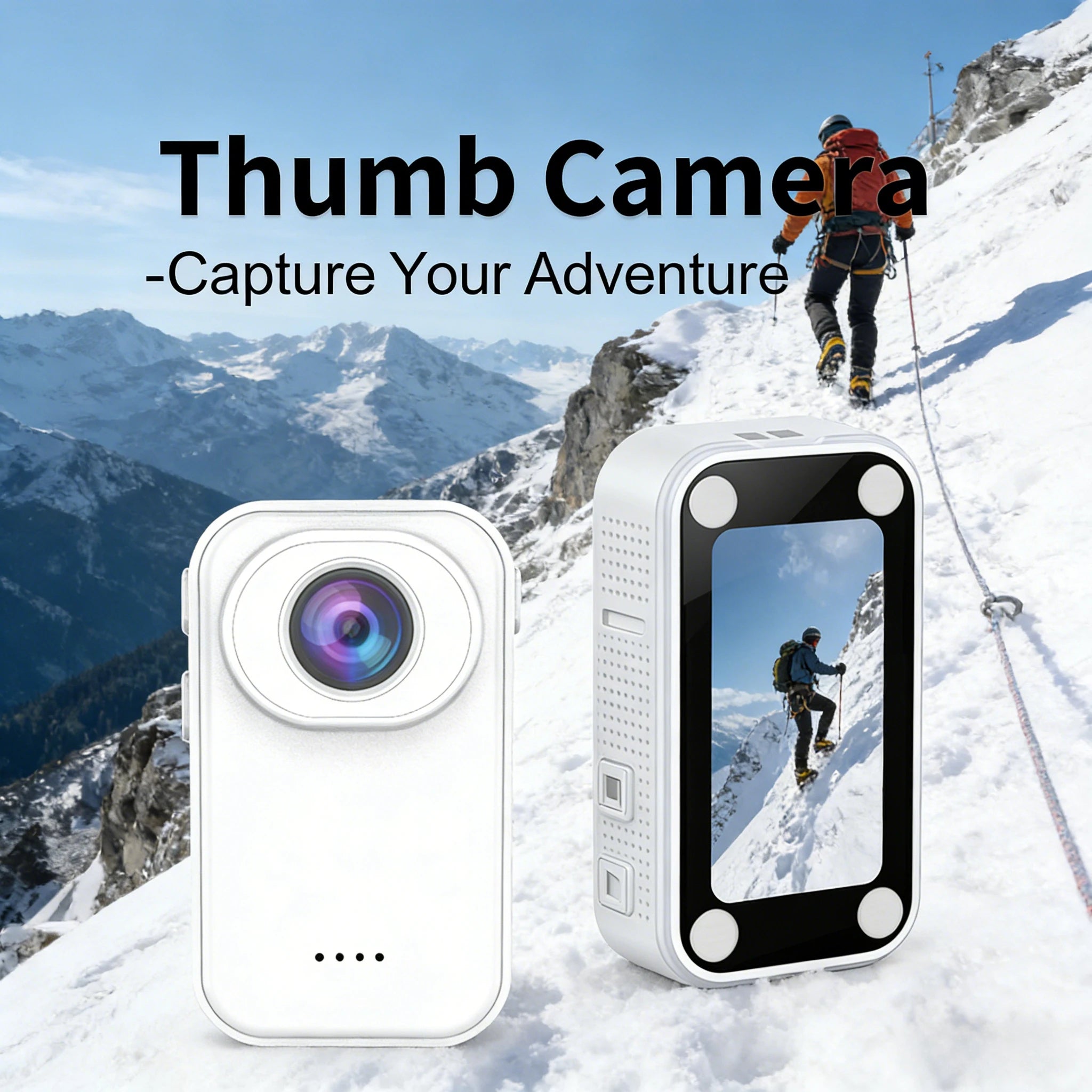 Mini 1080P HD Thumb Action Camera with MicroSD Support