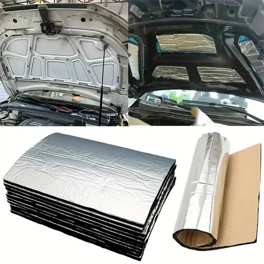 Manta de Isolamento Acústico e Térmico 5/10MM, Isolamento Sonoro para Carro, Isolamento para Capot, Acessórios para Interior de Automóveis