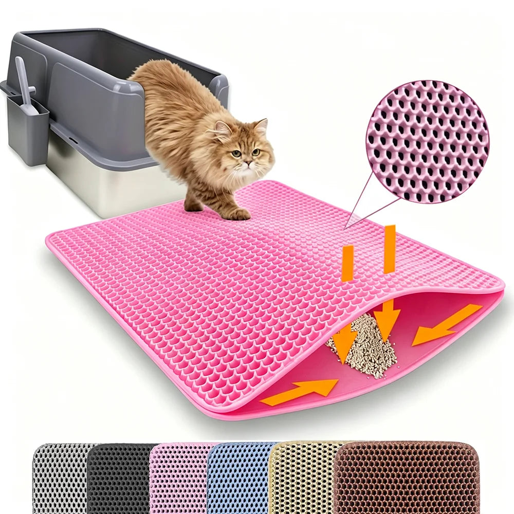 Double-Layer Cat Litter Mat, Three Sizes