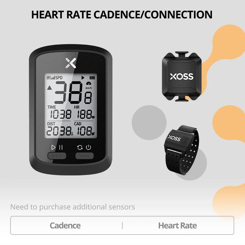XOSS G/G+ GPS Bike Computer Wireless Cycling Speedometer Road Bike MTB Waterproof Bluetooth ANT+ Cadence Speed Bicycle Computer
