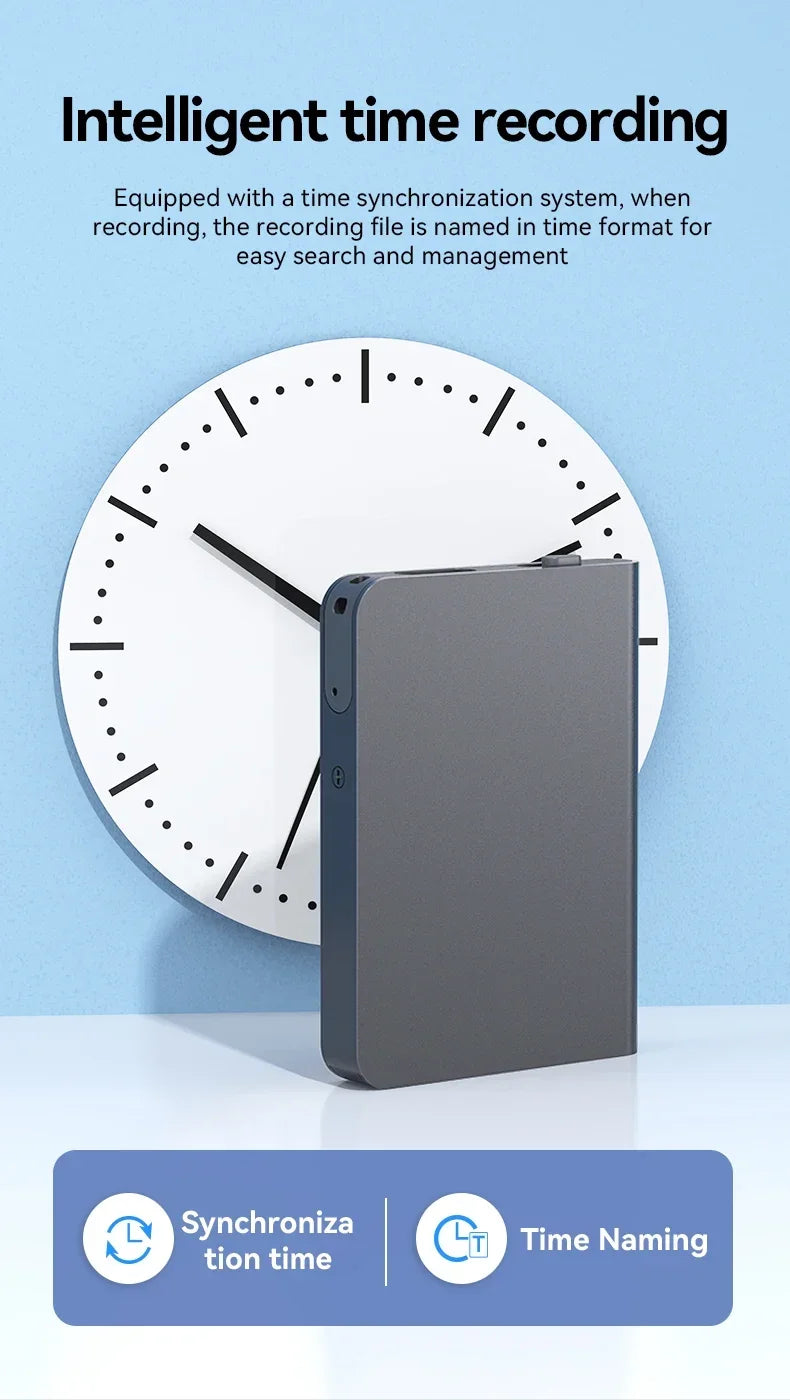 APP Mini Voice Recorder Activated Recording Micro Dictaphone Digital Audio Smart Recorder Noise Reduction Sound Recorder