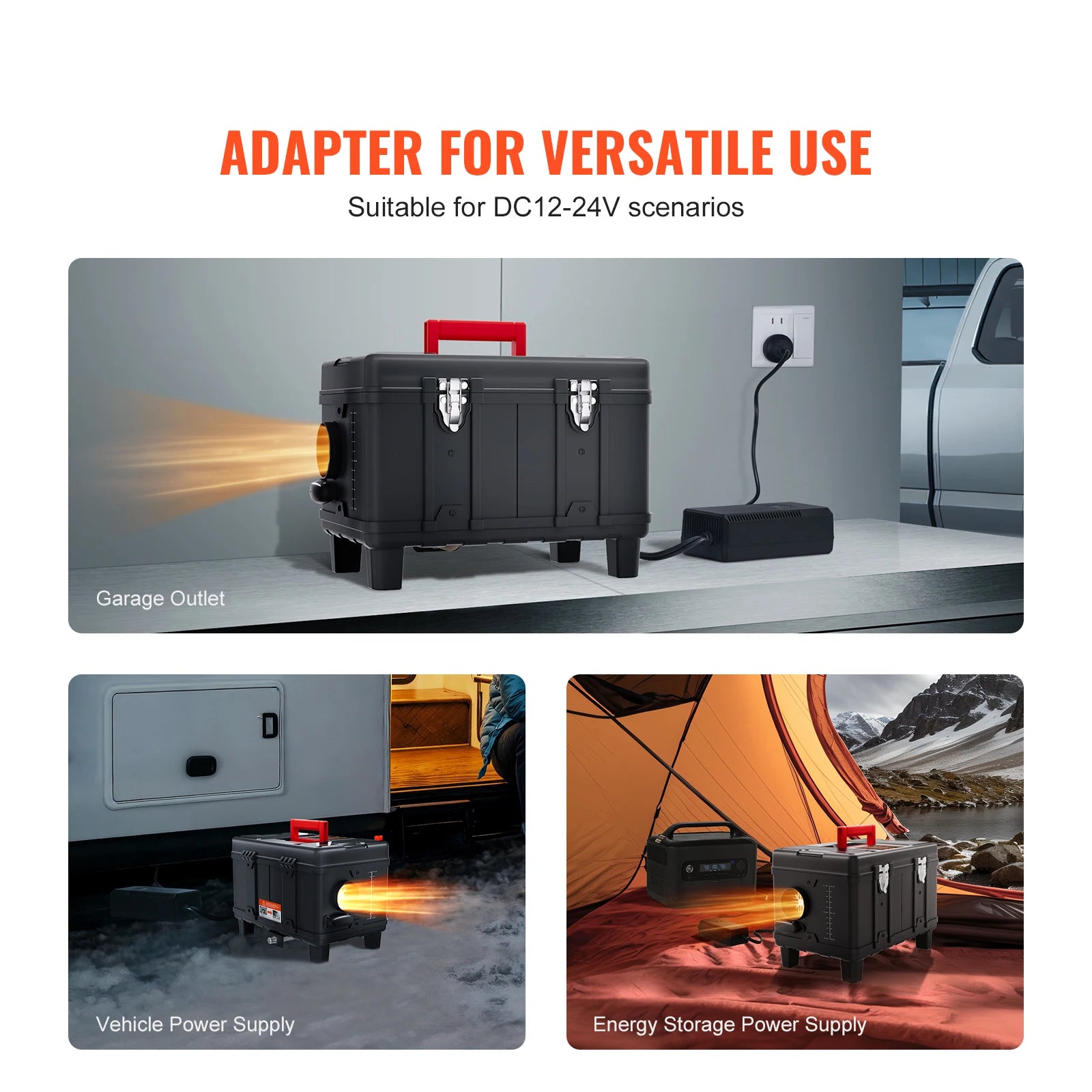 8KW Diesel Air Heater with Bluetooth & CO Alarm for Vehicles