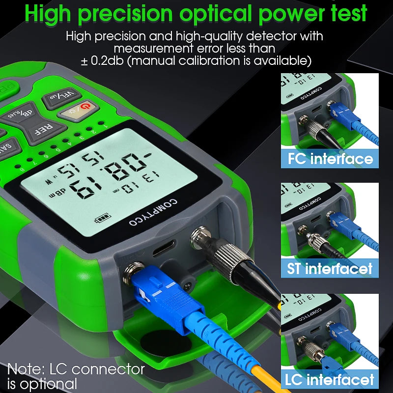Rechargeable Fibre and RJ45 Test Tool - Model Options