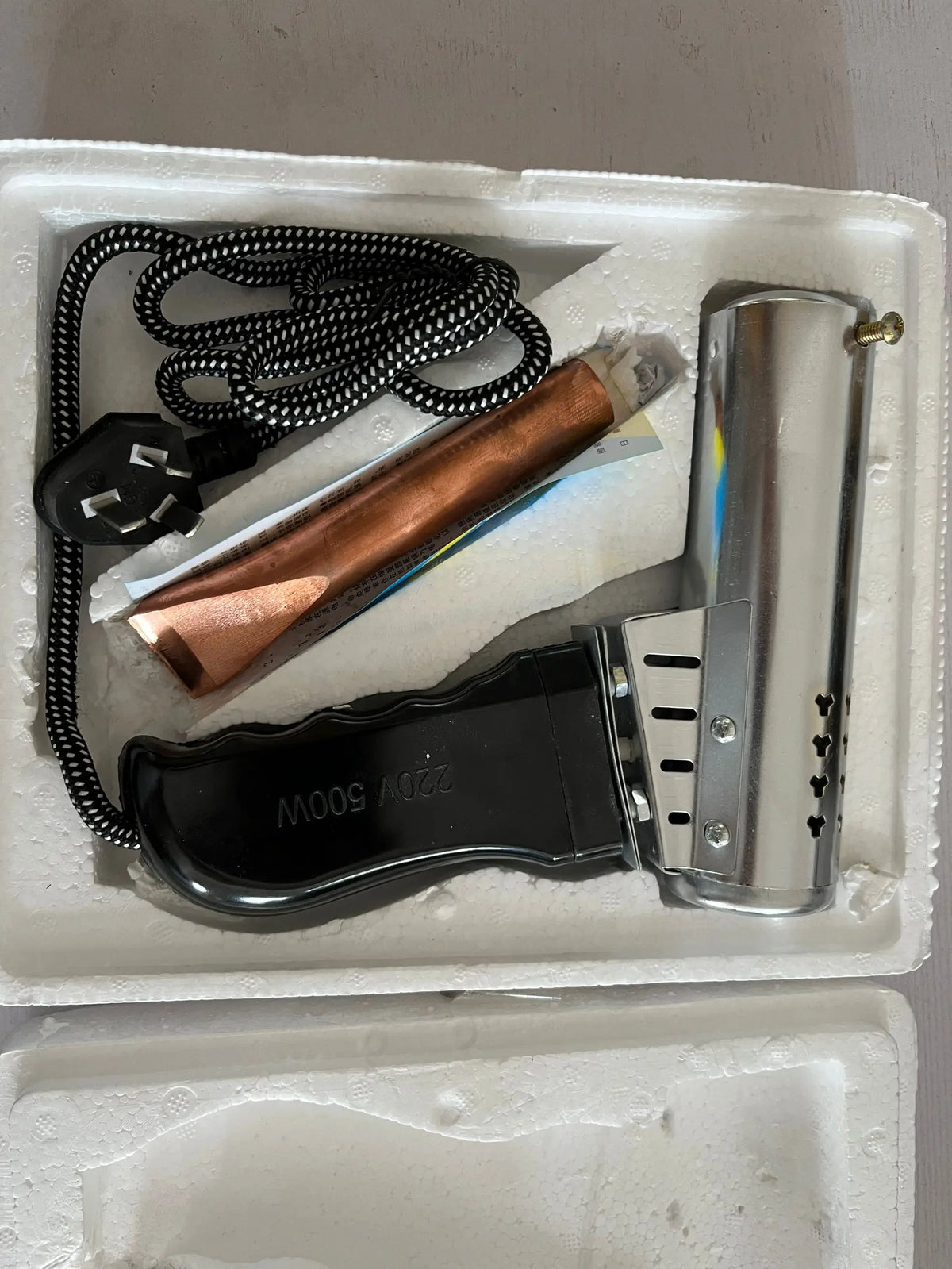 220V Chisel-Tip Soldering Iron, 30–500W Options