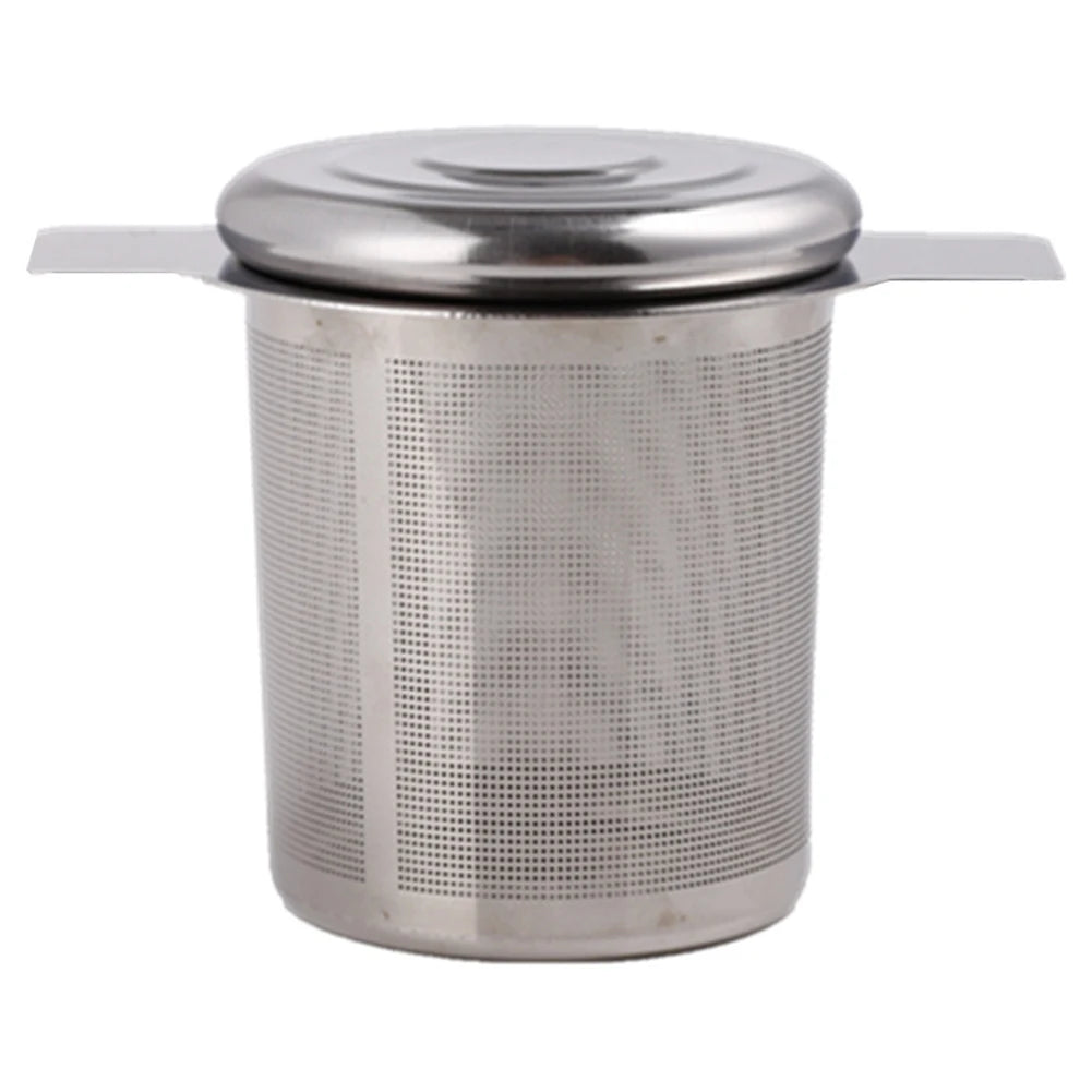 Infusor de chá em aço inoxidável com tampa