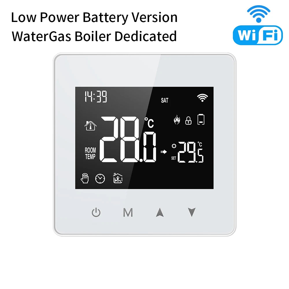 AVATTO Tuya WiFi/ZigBee Low Power Battery Smart Thermostat Water Gas Boiler Temperature Controller For Alexa Google Home Alice