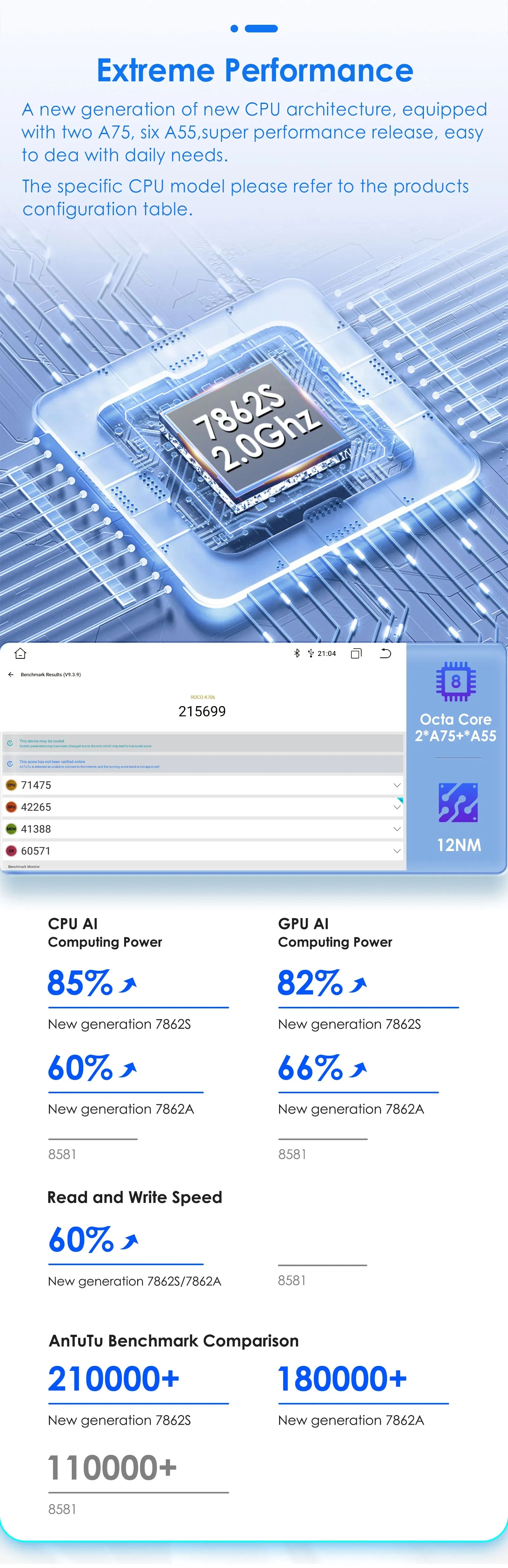 Android 13 Car Radio with CarPlay for Volkswagen Vehicles