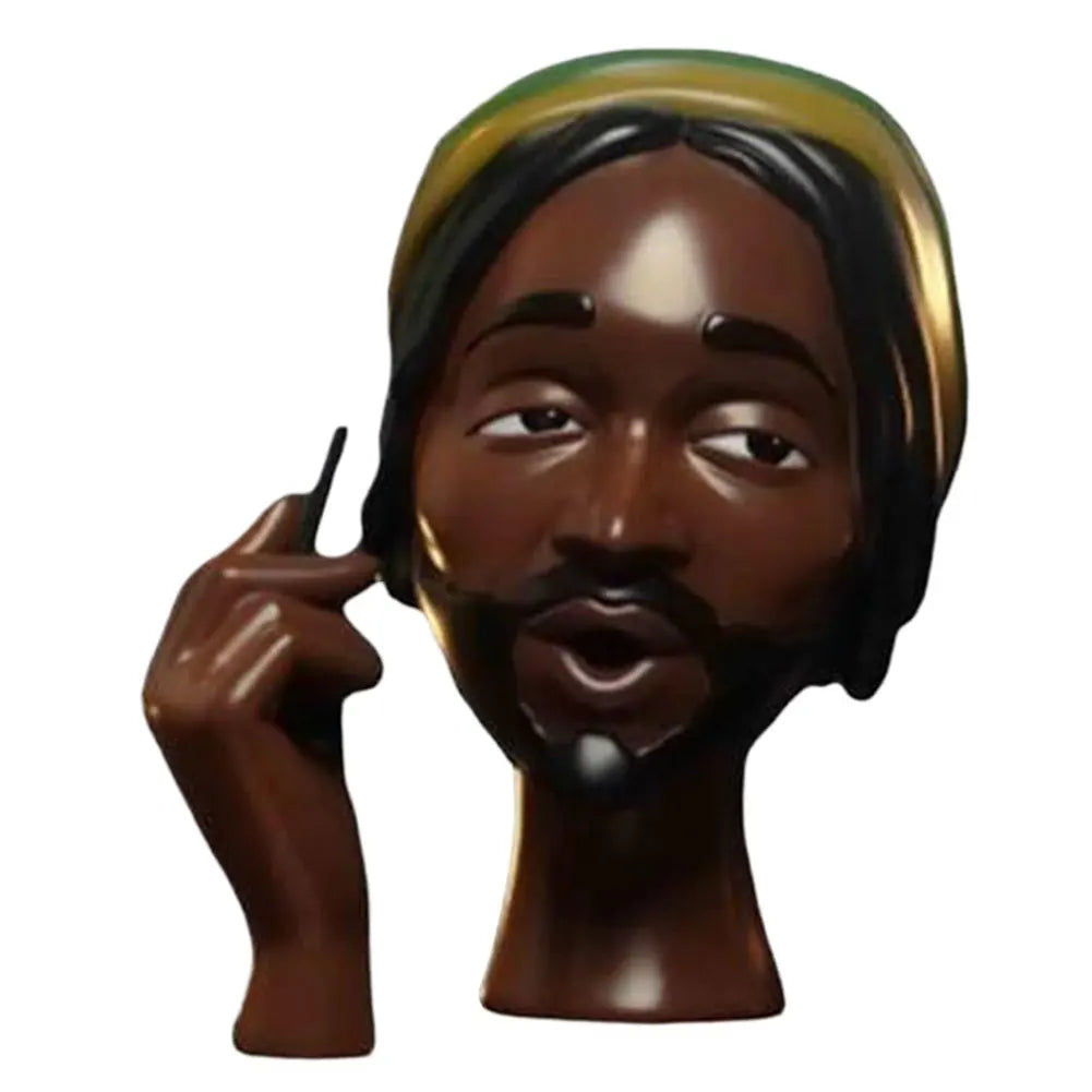 NEW Head Incense Burner Black Women Face Resin Incense Holder With 60Pcs Incense Cones for Bedroom Office Home