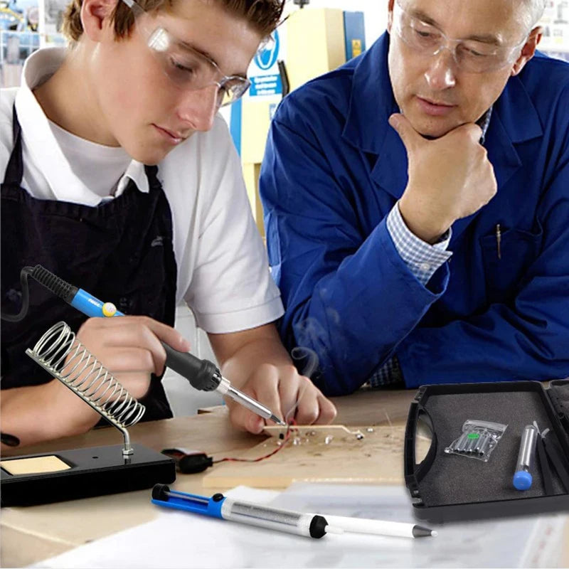 Adjustable Temperature Electric Soldering Iron 60W 220V or 110V Electric Soldering Iron Welding Solder Repair Tool