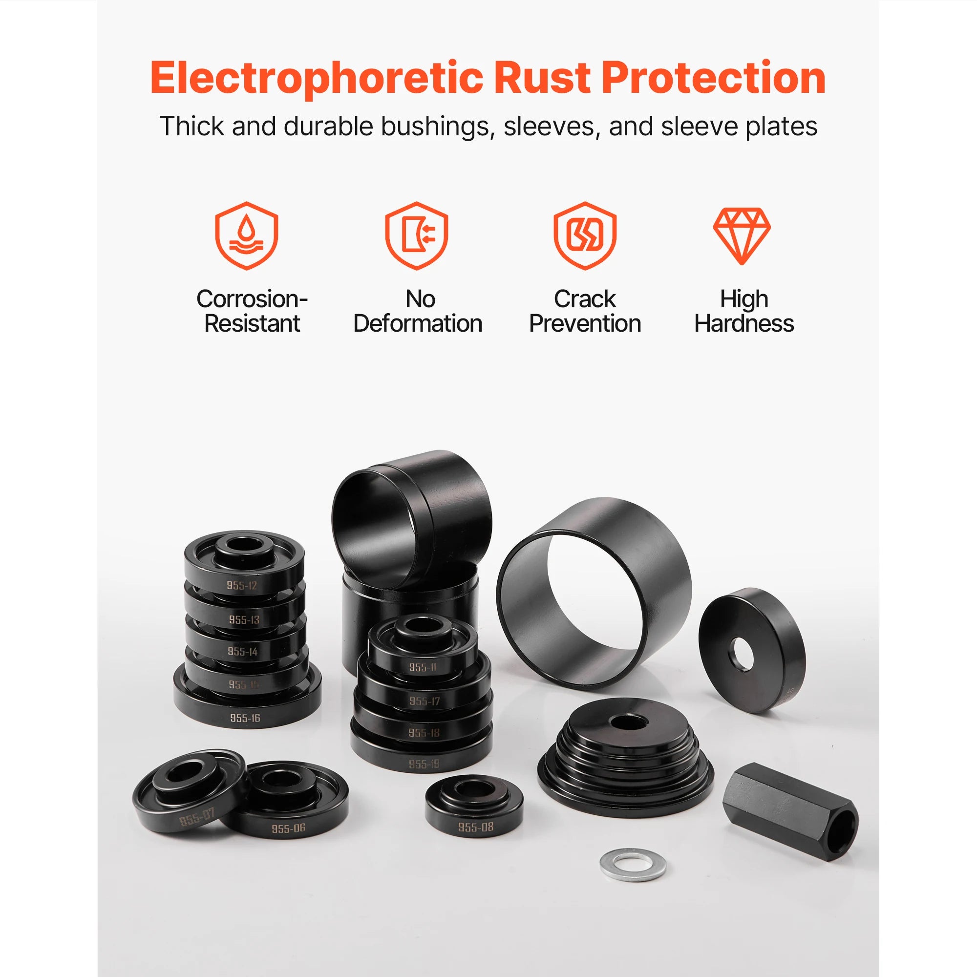 23-Piece Wheel Bearing Press Kit for Removal and Installation