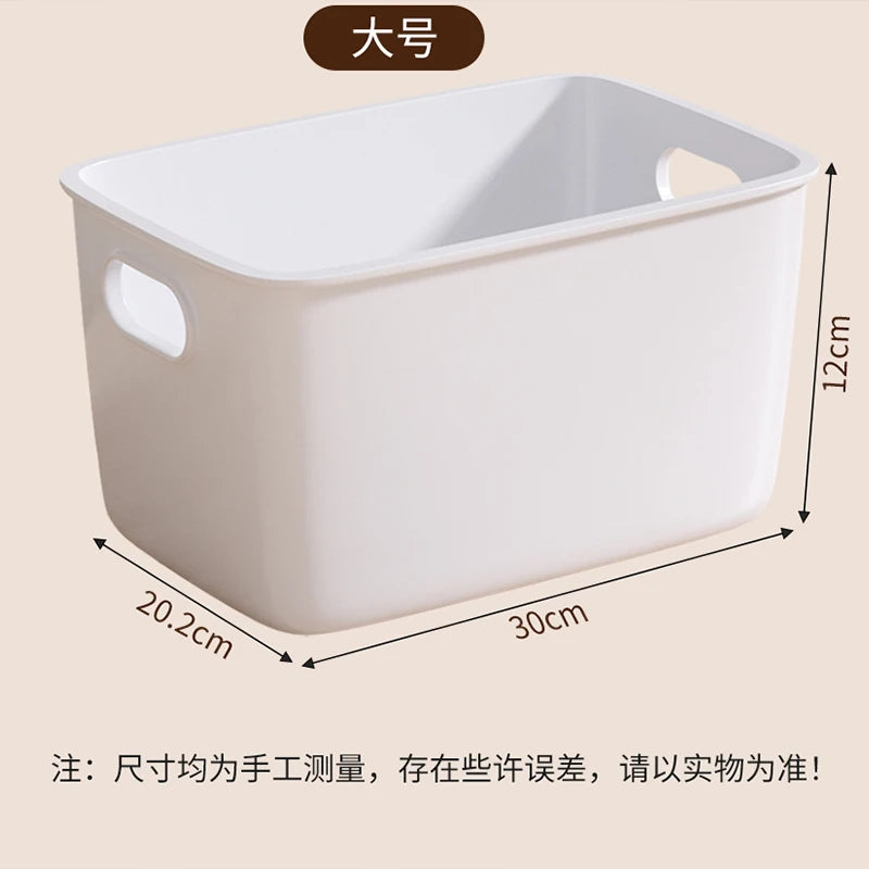 White Plastic Household Storage Box