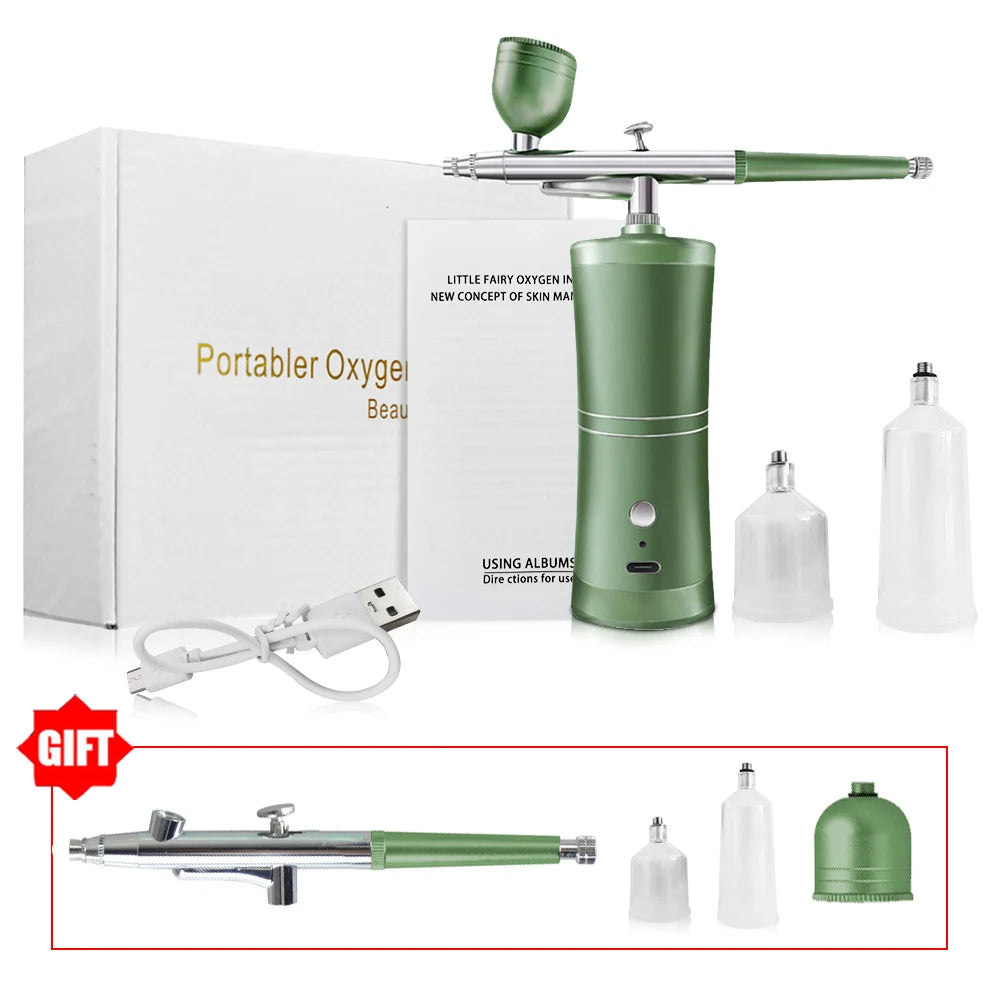 Airbrush with Compressor Airbrush Painting Mini Spray Gun for Painting Wireless Electric Paint Gun Airbrush Kit with Compressor