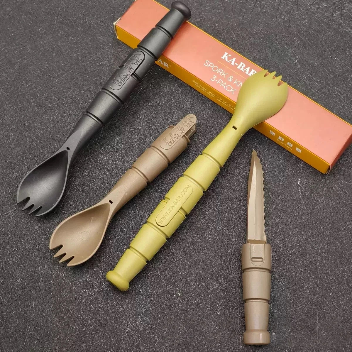 Compact Outdoor Fork and Spoon Tool