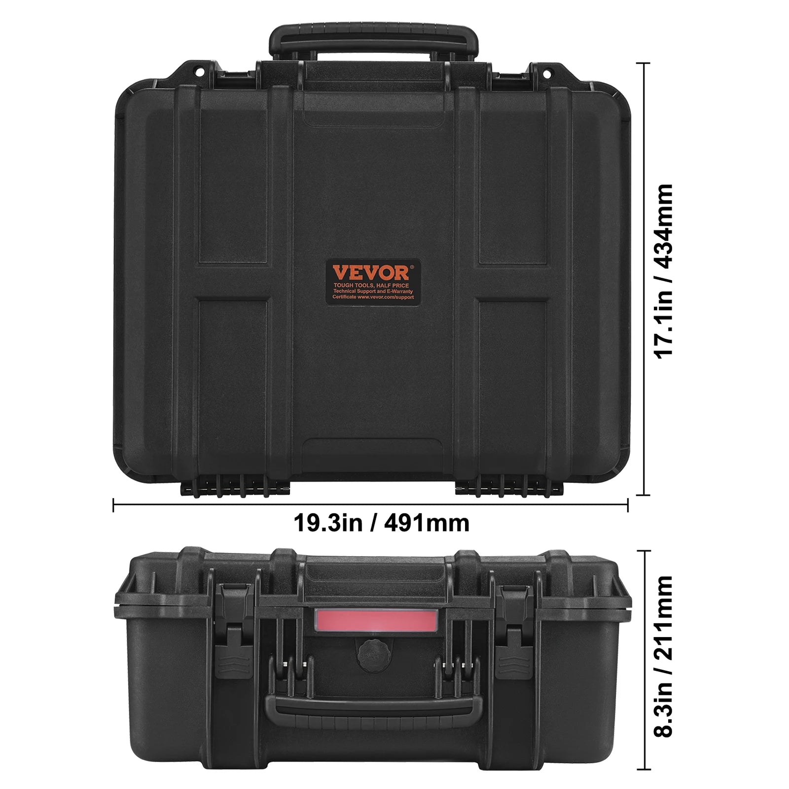 Hard Pistol Case with Pre-Cut Foam IP67 Waterproof TSA Lockable