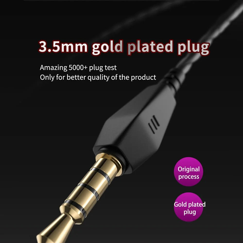 AK6 kablede 3,5 mm-ørepropper med mikrofon