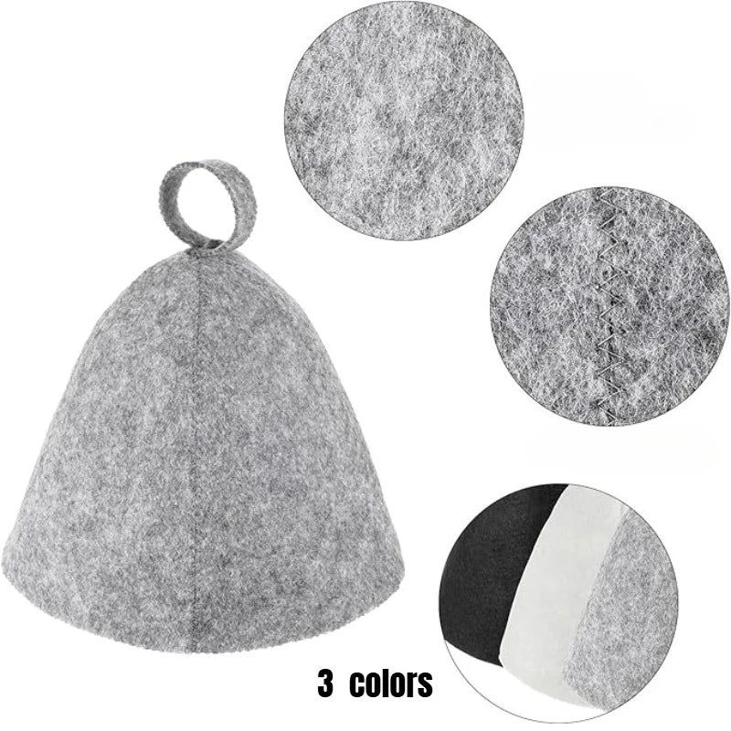 Felt Sauna Hat