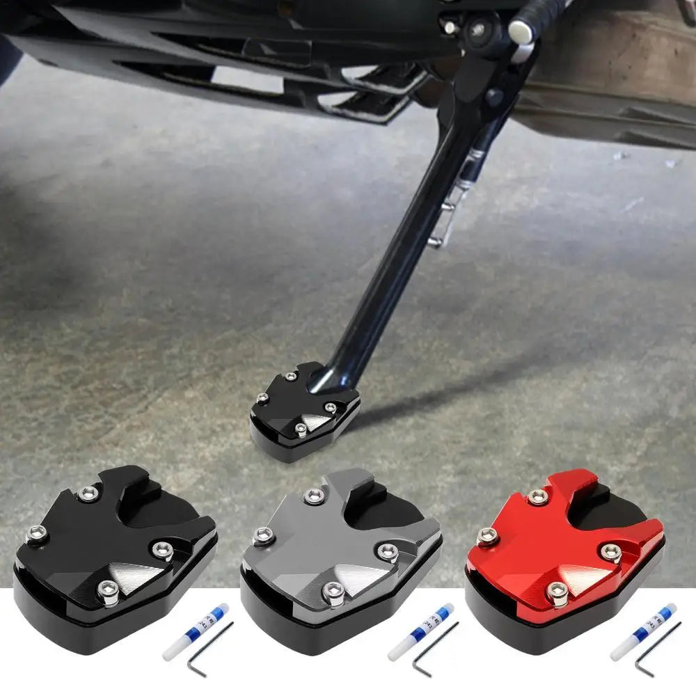Extensión de aluminio para la pata de cabra de motocicleta
