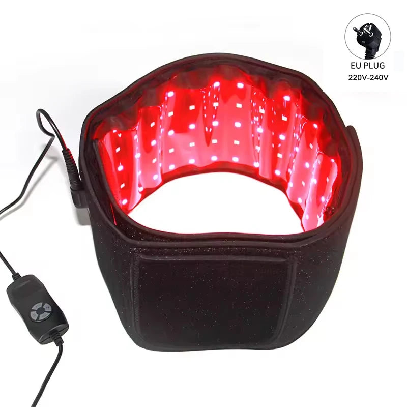LED Phototherapy Massage Belt Red Light Hot Compress 850nm 660nm Body Shaping Weight Loss And Relaxation Back Pain Relief