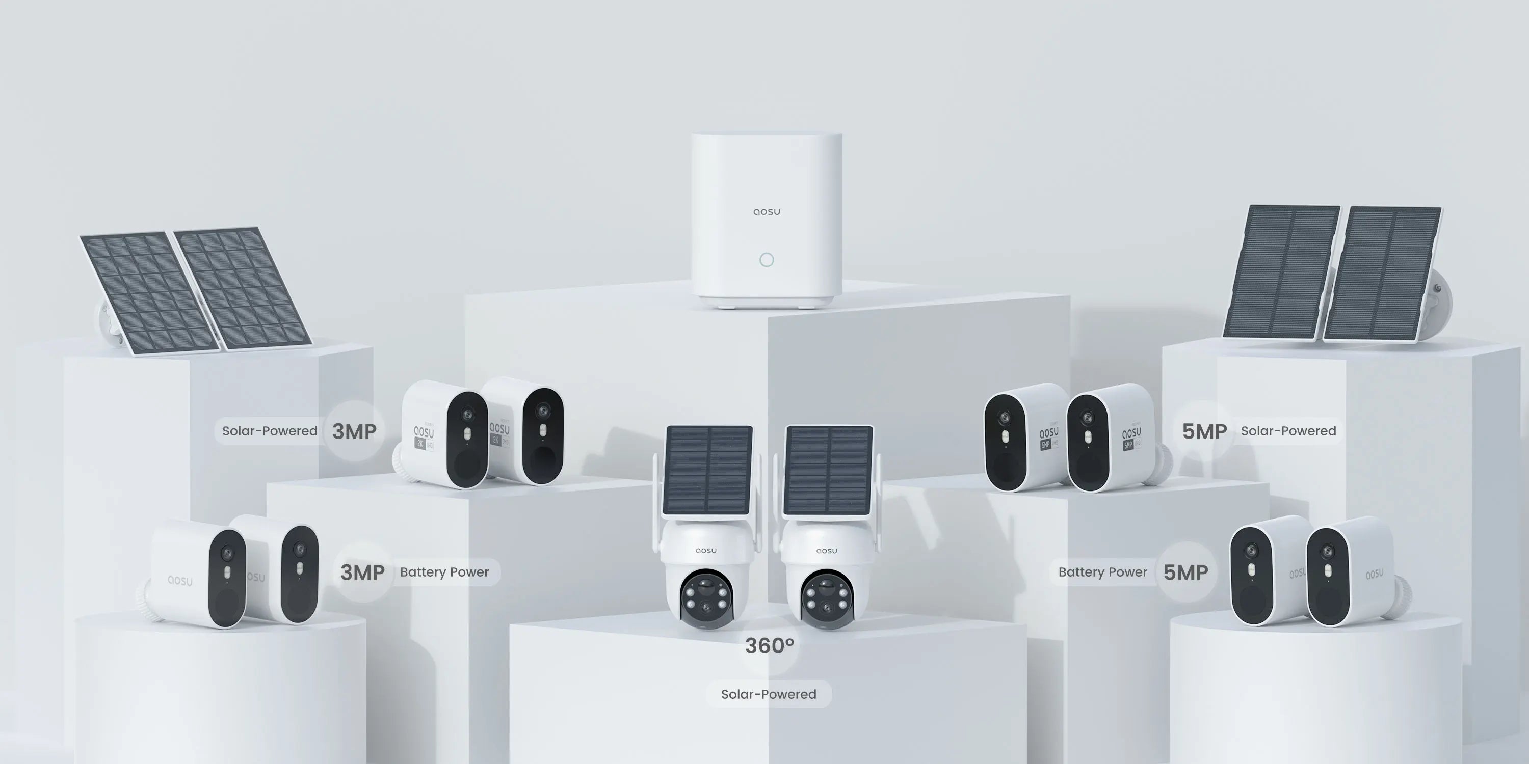 AOSU 3MP WiFi Video Doorbell with 2K Clarity and AI Detection