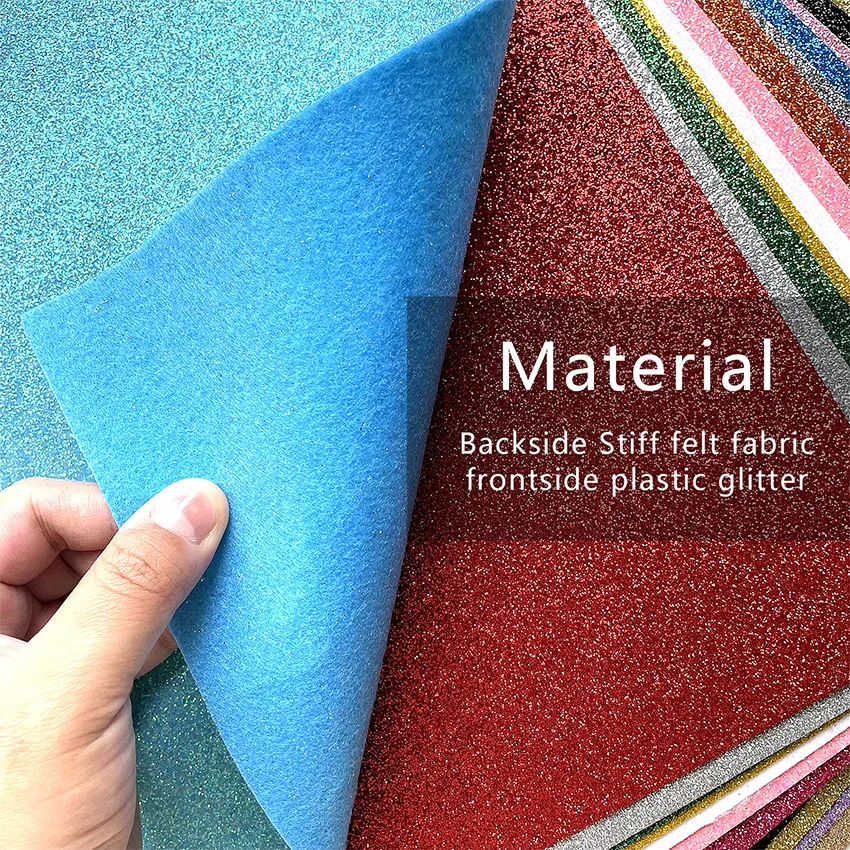 أوراق Felt فنية لامعة — قطعتان، 20 × 30 سم