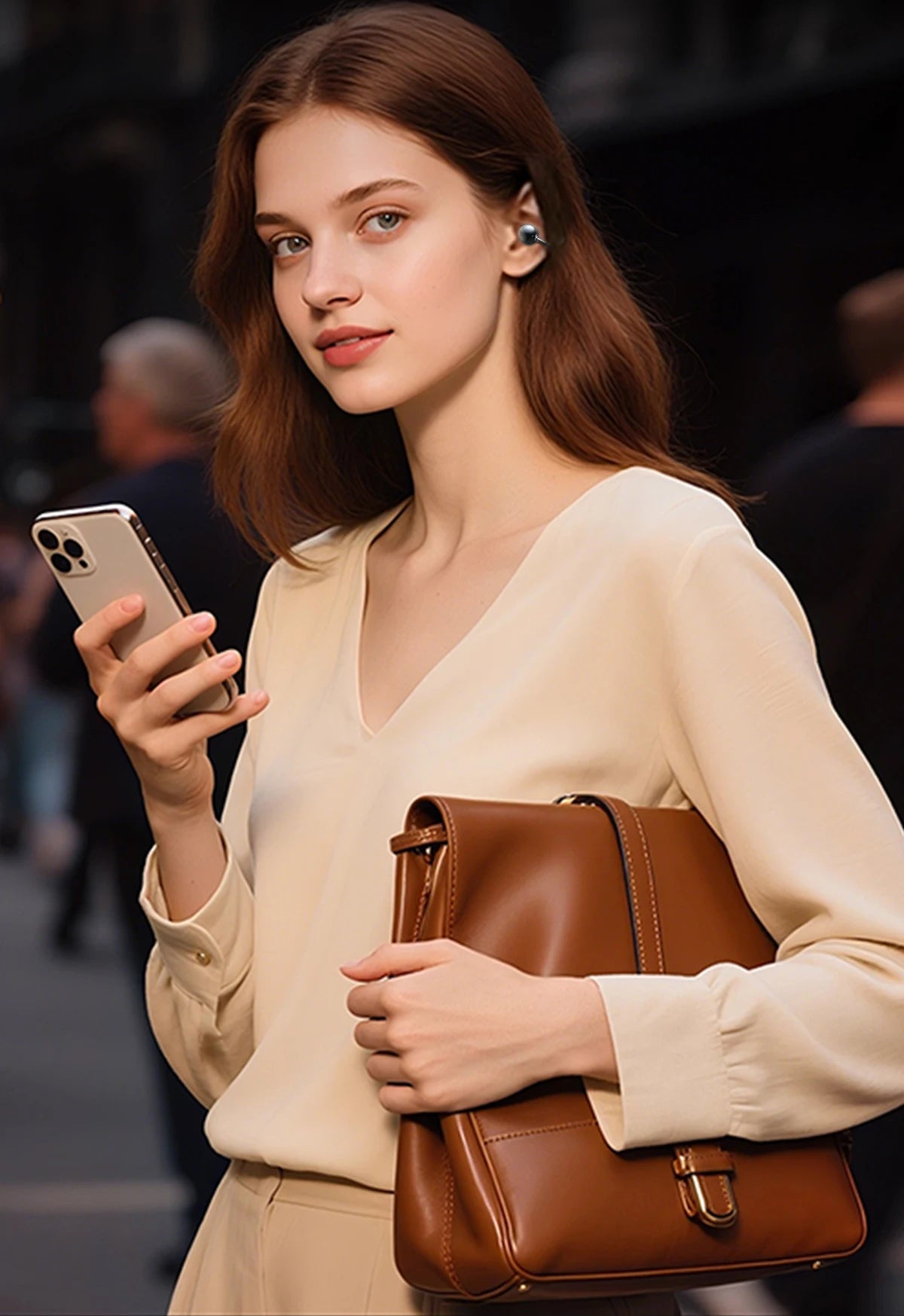 Open Ear Clip Wireless Bluetooth Earbuds with Mic
