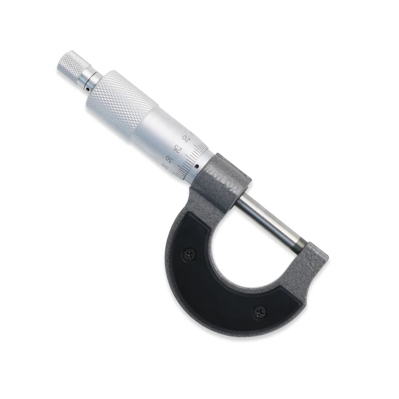 0–25 mm vonkajší mikrometer, rozlíšenie 0,01 mm
