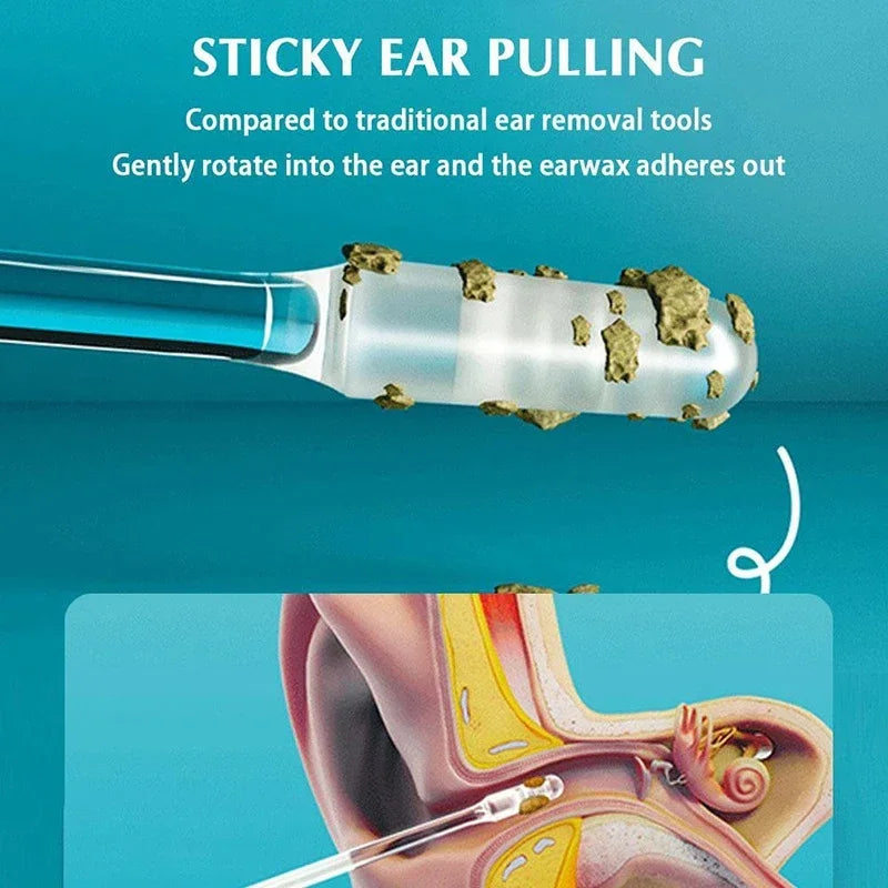 Adhesive Ear-Care Sticks - 24 Pieces